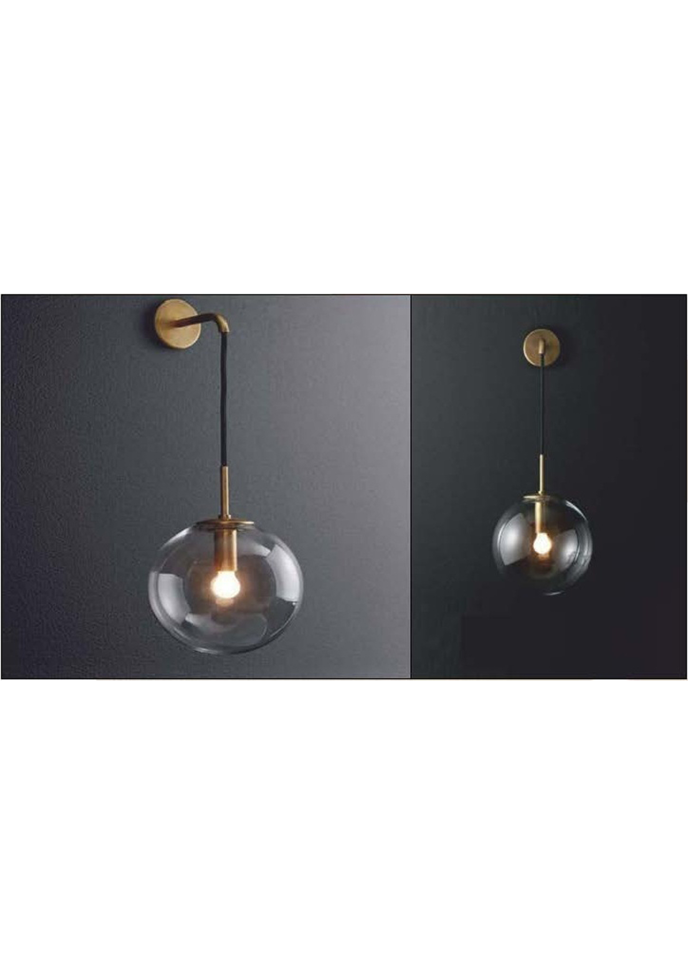 Beyond Lights - Glass Globe Sconce- GL